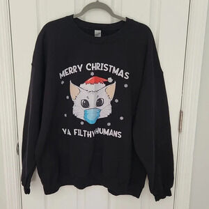 Gildan Cat Christmas Sweatshirt